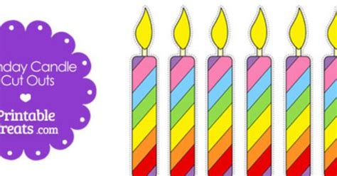 Free Printable Birthday Candle Cut Outs Personal Pinterest