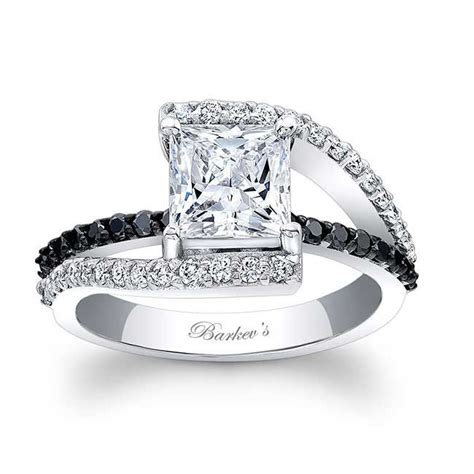 Barkevs Black Diamond Engagement Ring 7935lbk