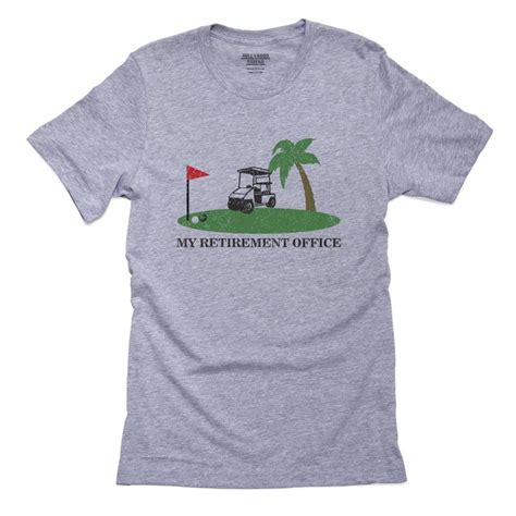 My Retirement Office Golf Cart And Palm Tree Fun Shirt Etsy
