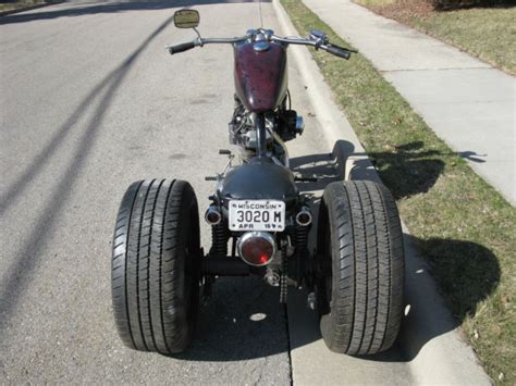 This is a fully custom. 1976 Sportster Trike Ironhead Chopper Custom Harley ...