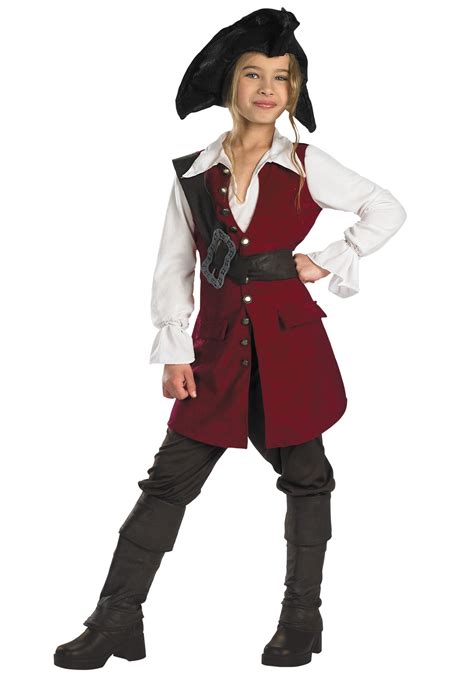 Elizabeth Swann Girls Pirate Costume Kids Elizabeth Swann Costumes