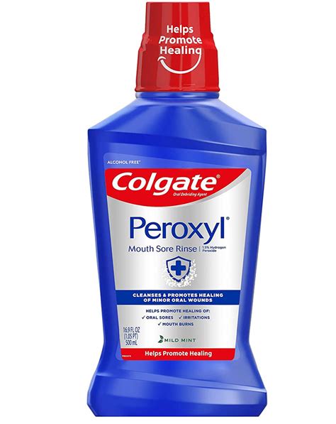 Colgate Peroxyl Mouth Sore Rinse Mild Mint 16 Oz The Online Drugstore