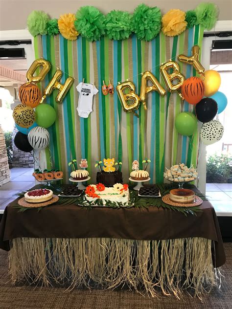 √ Zoo Themed Baby Shower Decorations