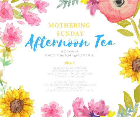 It was a holiday of all mothers of england. Mothering Sunday Afternoon Tea - Colmworth