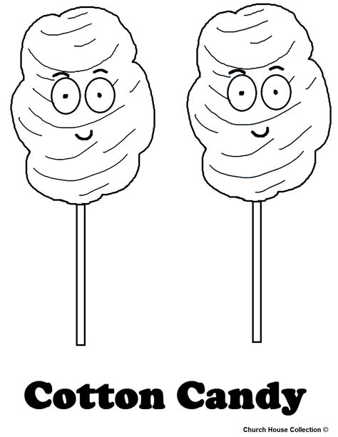 Cotton Candy Coloring Pages Coloring Home