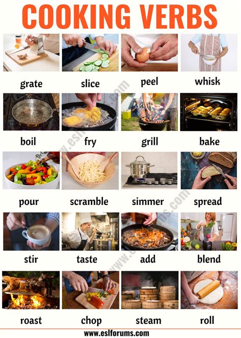 Cooking Terms List Of 20 Useful Cooking Verbs In English Artofit
