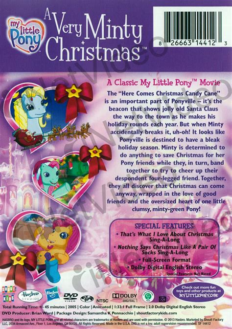 My Little Pony A Very Minty Christmas On Dvd Movie