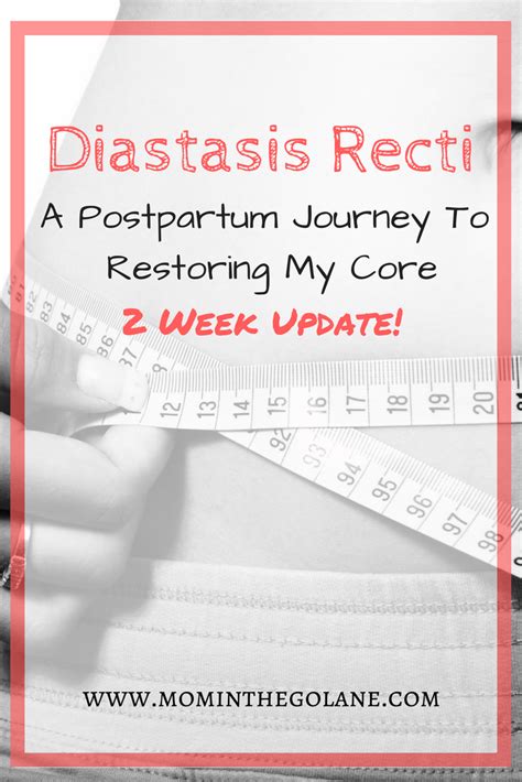 Healing My Postpartum Diastasis Recti Week 2 Diastasis Recti