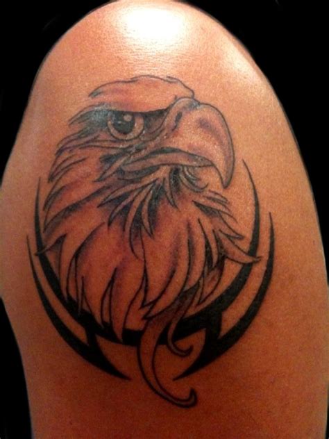 Tribal Eagle Shoulder Tattoos