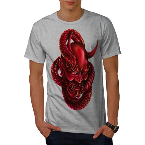 Wellcoda Devil Satan Smile Horror Mens T Shirt Graphic Design Printed