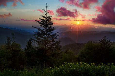 Smoky Mountain Sunset Photograph By Christopher Mobley Pixels