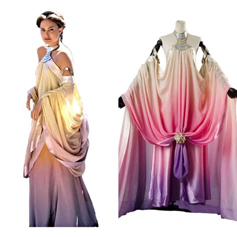Star Wars Padme Amidala Cosplay Costume Long Party Dresses Halloween