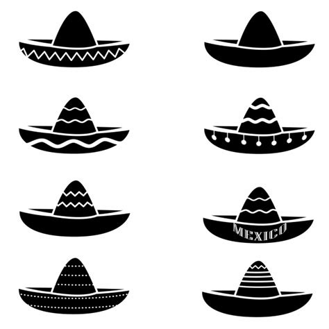Mexican Sombrero Silhouette
