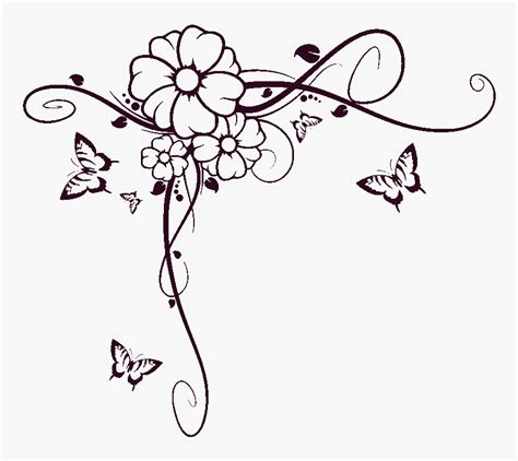 Simple Flower Designs For Pencil Drawing Borders Dreaming Arcadia