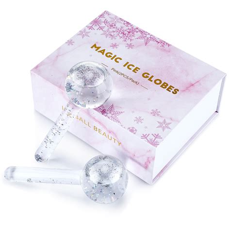 Facial Ice Globe Rollers Magic Cold Balls For Eye Massage Beauty Ice Hockey Energy Crystal Face