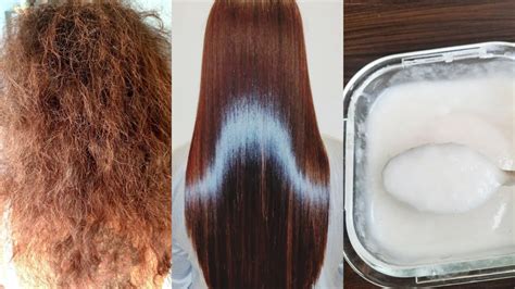 Permanent Hair Straightening At Home Only 2 Natural Ingredients