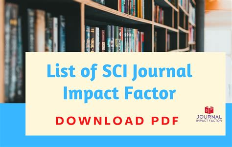 Sci Journal Impact Factor Journal Impact Factor