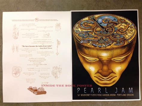 Inside The Rock Poster Frame Blog Pearl Jam Emek Portland Poster On Sale Details