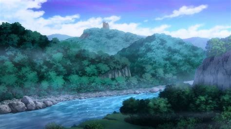 1920x1080px 1080p Free Download Anime Mountains River Scenery
