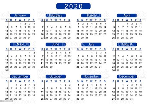 Atos oficiais da prefeitura de taubaté. Ilustración de Calendario 2020 La Semana Comienza El ...