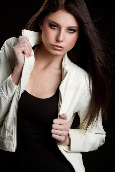 Pretty Girl Stock Image Image Of Holding Long Brunette 16500295