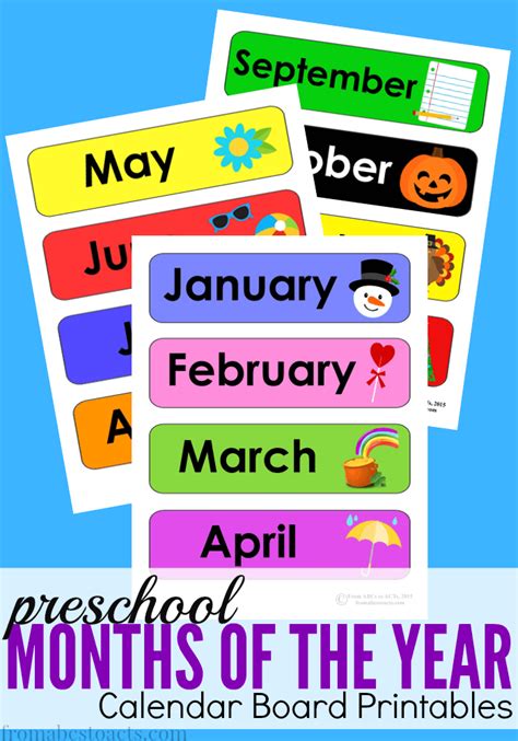 Home Preschool Calendar Board From Abcs To Acts