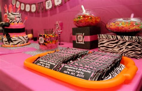 Hot Pink With Zebra Print Birthday Party Ideas Photo 9 Of 29 Catch