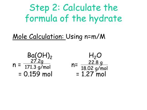 Ppt Hydrate Calculations Powerpoint Presentation Free Download Id