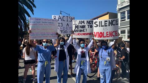 Life and health insurance foundation for education: 'Racism is a pandemic too': UCSF health care workers join San Francisco protest for George Floyd ...