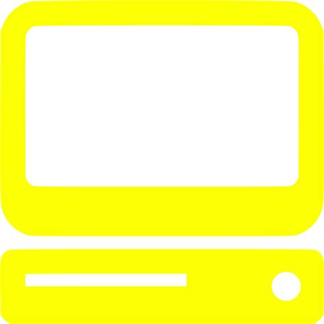 Yellow Computer Icon Free Yellow Computer Icons