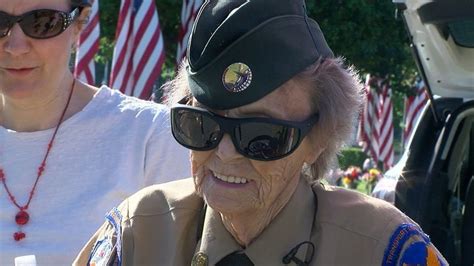 At 96 Years Old Winifred Freddie Dudley Put On Her Army Uniform And
