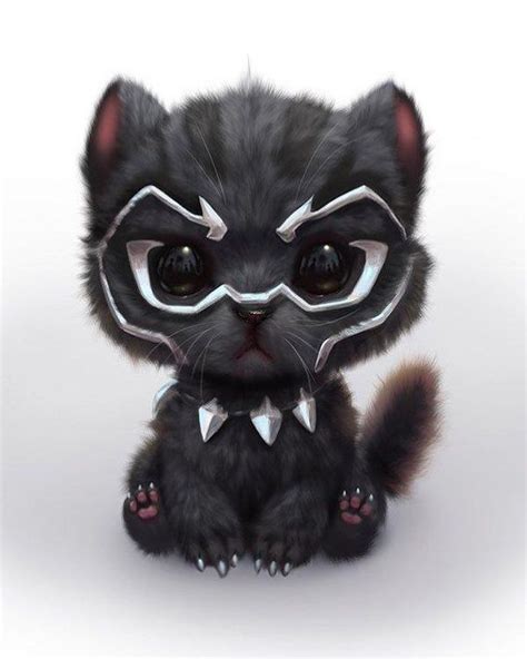 Marvel Cute Black Panther Cute Little Animals Cute Funny Animals Cute