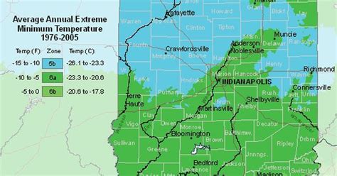 Indiana Usda Zones Map Planting And Gardens