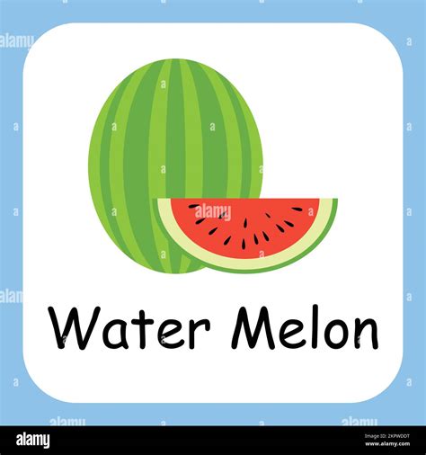 Water Melon Clip Art Illustration For Kids Cartoon Fruits