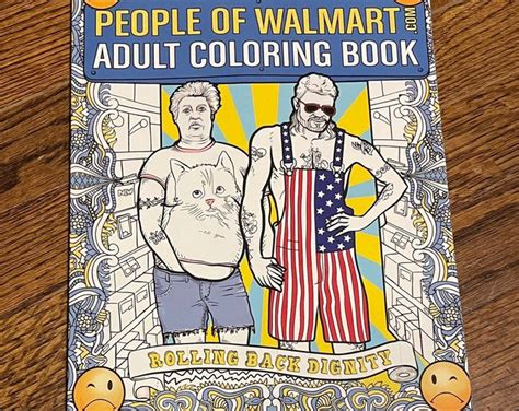 People Of Walmart Adult Coloring Book Hobbies Etsy