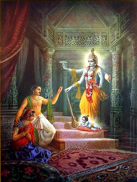 Vishnu Takes Birth As Krishna Son Of Vasudeva And Devaki Krishna