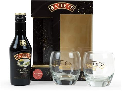 Baileys T Set Baileys Irish Cream 20cl With 2 X Baileys Glasses Offical Licensed Baileys