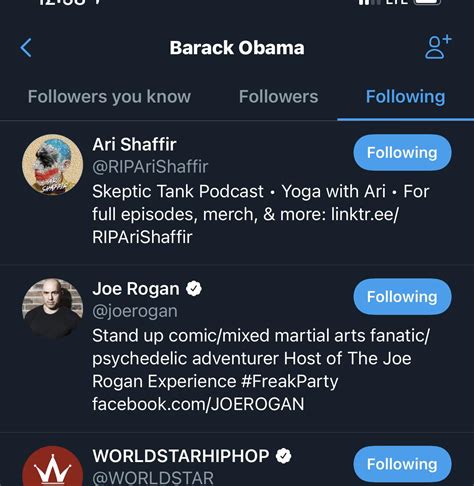 Id Just Like To Know Why Barack Obama Follows Ari Shaffir Rjoerogan