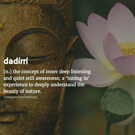 Dadirri Concept Of Inner Deep Listening And Quiet Still Aware Awareness