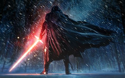 Star Wars Episode Vii The Force Awakens Kylo Ren Fantasy Art Lightsaber Wallpapers Hd