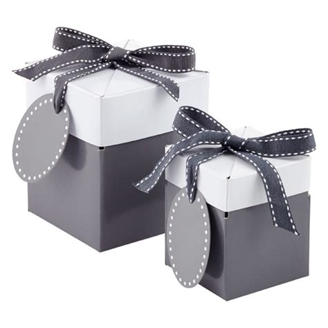 Maybe you would like to learn more about one of these? Grey Pop-Up Gift Boxes | The Container Store