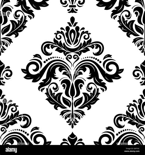 Seamless Damask Vector Background Stock Vector Image And Art Alamy