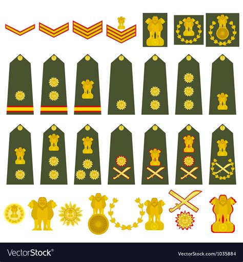 Indian Army Insignia Royalty Free Vector Image