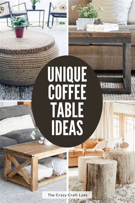 Unique Coffee Table Ideas - DIY Options and Non-Tables as Well