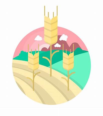 Agriculture Illustration Vector Flat Clipart Graphics