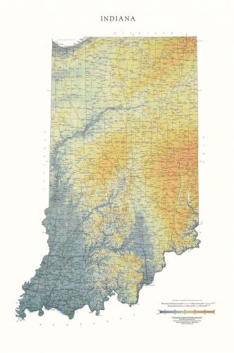 Topographic Map Of Indiana Best Map Cities Skylines