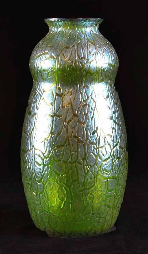 Loetz Iridescent Glass Vase Art Nouveau European Glass
