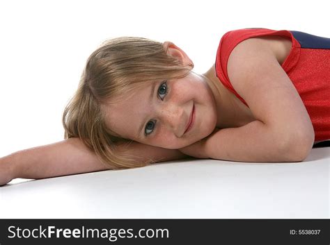 Young Girl With A Freckled Face Free Stock Images And Photos 5538037