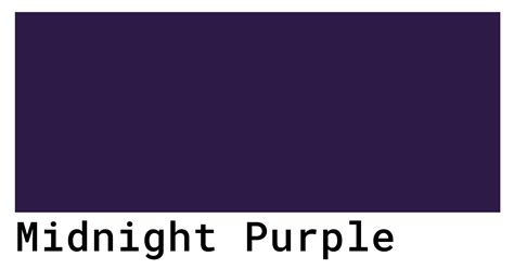 Midnight Purple Color Codes The Hex Rgb And Cmyk Values That You Need