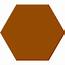 Brown Hexagon Icon  Free Shape Icons